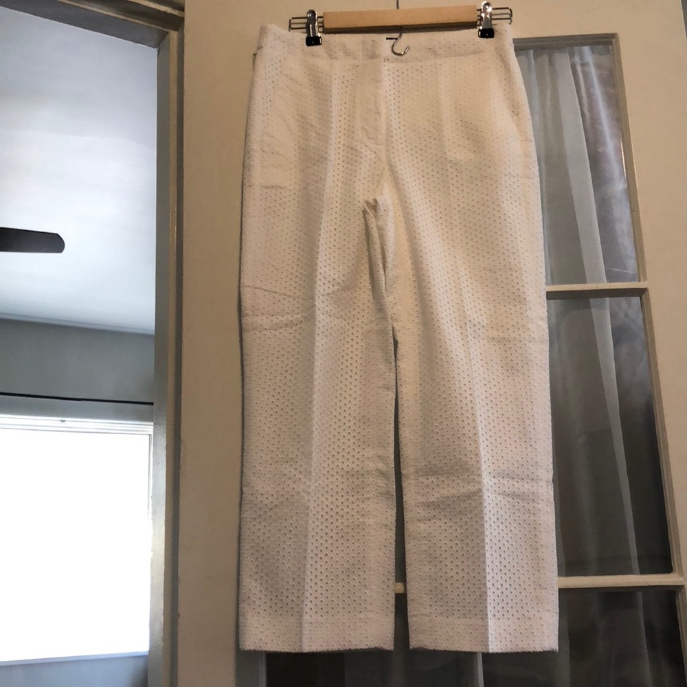 J crew eyelet pants
